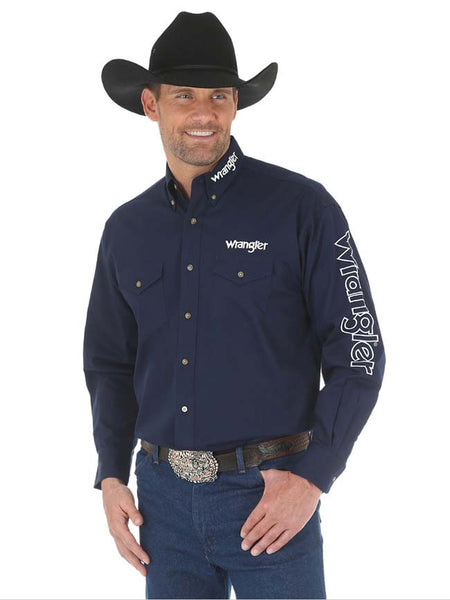 Wrangler Chemise western à manches longues imprimé rayé Wrangler Chemise western à manches longues imprimé rayé